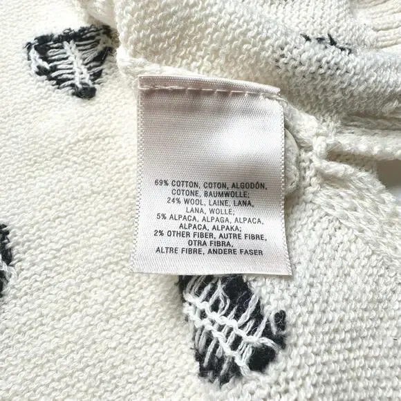 Moth Anthropologie | Women | Alpaca Wool Blend Heart Open Knit Cardigan | Medium - Picture 8 of 11